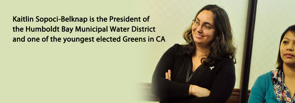 Kaitlin Sopoci-Belknap is the President of the Humboldt Bay Municipal Water 